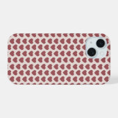 Retro Hearts Pink Burgundy Y2K Style (Verso Horizontal)