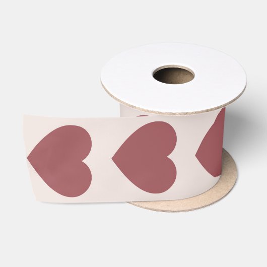 Retro Hearts Pink Burgundy Y2K Style Lint (Spoel)