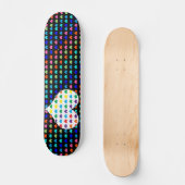 Retro Hearts Skateboard (Voorkant)