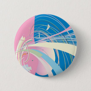 Retro Heaven Ronde Button 5,7 Cm