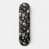 Retro Heavy Metal Pattern Skateboard (Voorkant)