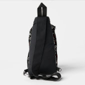 Retro Heavy Metal Pattern Sling Bag (Achterkant)