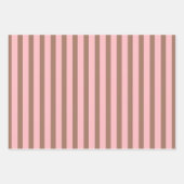 Retro Hedendaagse Mocha Bruine en Roze Patronen Inpakpapier Vel (Voorkant 3)