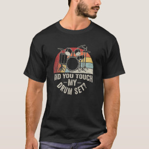  Retro heeft u op Mijn drumstel drummer D T-shirt