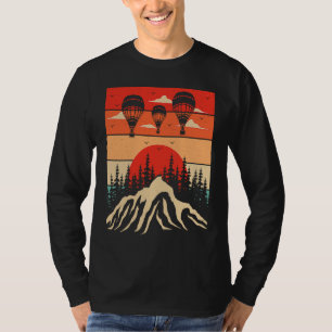 Retro Heet Luchtballon Vliegen Ballonnen Expert Ri T-shirt