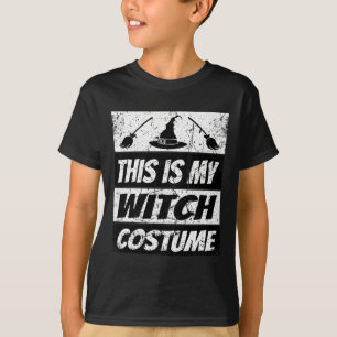 Retro Heks Halloween Matching Groep Kostuum Spook T-shirt