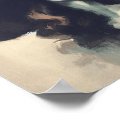 Retro heks in puntige heks Pet schilderij Poster (Hoek)