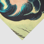 Retro Heks Vampier Meisje Horror Strips Tissuepapier (Detail)