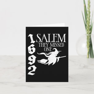 Retro heksachtig Salem 1692 Ze Hebben Eén Heks Ove Kaart