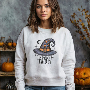 Retro Heksentypografie Halloween Vrouwen Kostuum Trui