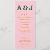 Retro heldere en vette platte menu (Voorkant)