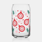 Retro Heldere Kerst Ornamenten Blikvorm Glas (Links)