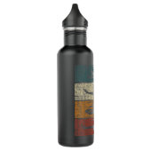 Retro Helikopter Piloot luchtvaart Waterfles (Links)