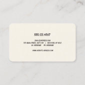 Retro Hello Carte de visite de réseau social (Dos)