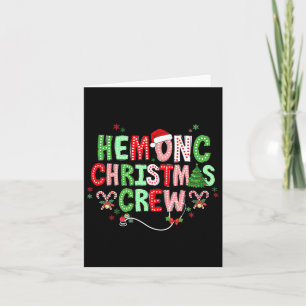 Retro Hemonic Christmas Crew Hematologie Nu Kaart