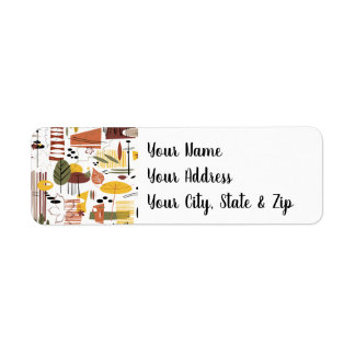 Retro Herfst A Go-Go Etiket