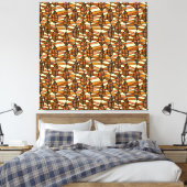 Retro Herfst Canvas Print (Insitu (Slaapkamer))