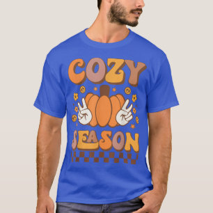 Retro Herfst Cozy Season Cute Herfst Pumpkin herfs T-shirt