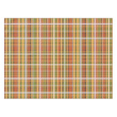 Retro herfst geruite fijn streepjespatroon tafelkleed (Voorkant (Horizontaal))