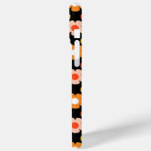 Retro Herfst Herfstbloemen Patroon Zwart Case-Mate iPhone Case (Achterkant / Links)