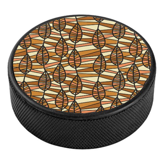 Retro Herfst Hockey Puck (3/4)