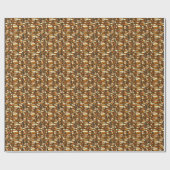 Retro herfst inpakpapier (Vlak)