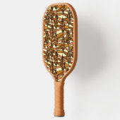 Retro Herfst Pickleball Racket (Links)