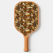 Retro Herfst Pickleball Racket (Achterkant)