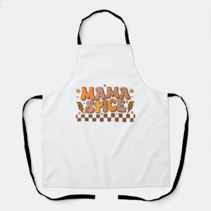 Retro Herfst Pumpkin najaar Thanksgiving Familie m Schort