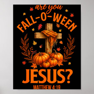 Retro Herfst Religieuze Bijbel Matteüs Ben Jij Her Poster