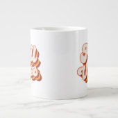 Retro Herfst Vibes Extra Grote Beker (Voorkant)