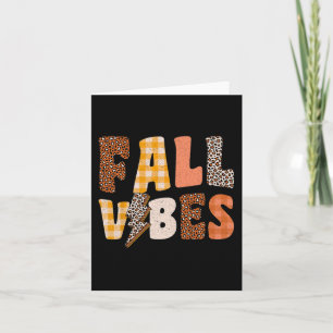 Retro Herfst Vibes herfst Herfst seizoen Kaart