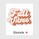 Retro Herfst Vibes Sticker (Vel)