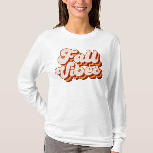 Retro Herfst Vibes T-shirt (Voorkant)