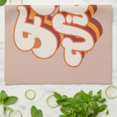 Retro Herfst Vibes Theedoek (Gevouwen)