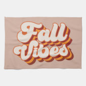 Retro Herfst Vibes Theedoek (Horizontaal)