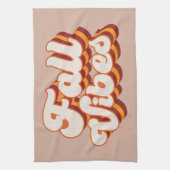 Retro Herfst Vibes Theedoek (Verticaal)