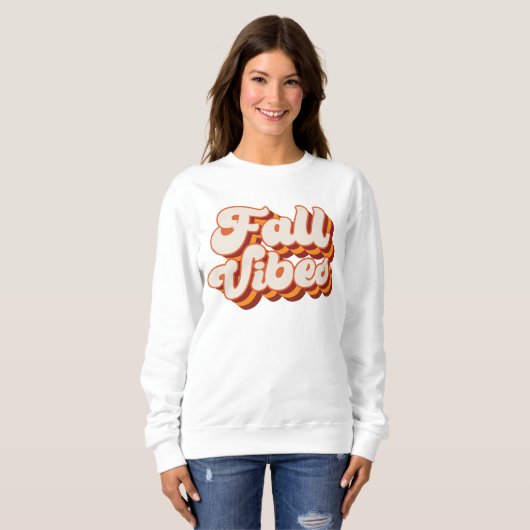 Retro Herfst Vibes Trui (Voorkant volledig)