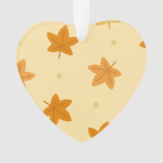 Retro herfstbladpatroon ornament (voorkant)