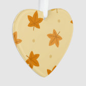 Retro herfstbladpatroon ornament (voorkant)