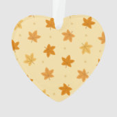 Retro herfstbladpatroon ornament (achterkant)