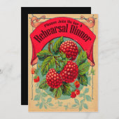 Retro Heritage Orchard repetitie Diner Uitnodiging (Voorkant / Achterkant)