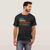 Retro Hero Legend Game Master Rpg Dice D20 T-shirt (Voorkant volledig)
