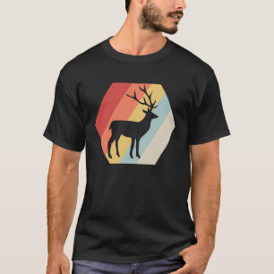 Retro Herten Jager Bos Jacht Herten T-shirt