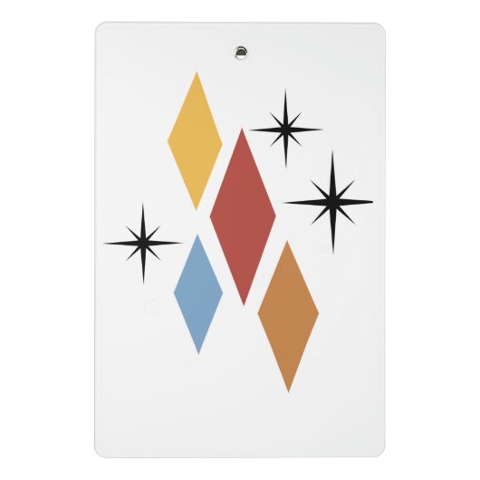 Retro Het is een tweeling Mini Klembord (Achterkant)