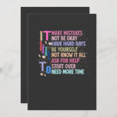 Retro Het is oké Kaart (Voorkant / Achterkant)