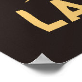 Retro het onduidelijke beeld (muziek) poster (Hoek)