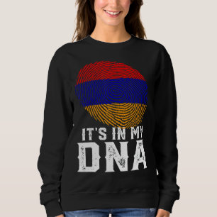 Retro het zit in mijn DNA vingerafdruk Armenië vla Trui