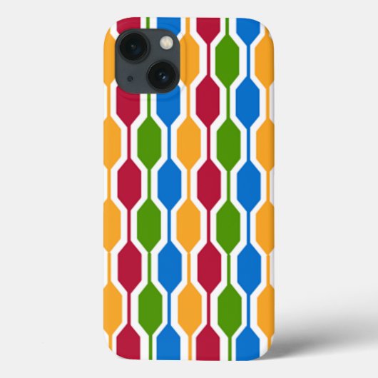 Retro Hexagons Case-Mate iPhone Case (Achterkant)