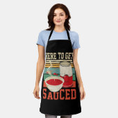  retro hier om gezaagd tomatensoep eten te krijgen schort (Gedragen)